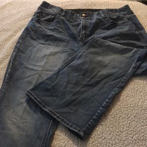Boot cut jeans from lane Bryant.